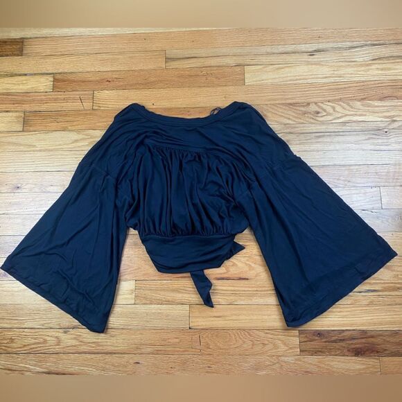 Free People Black Blouse Size XS - Picture 3 of 8